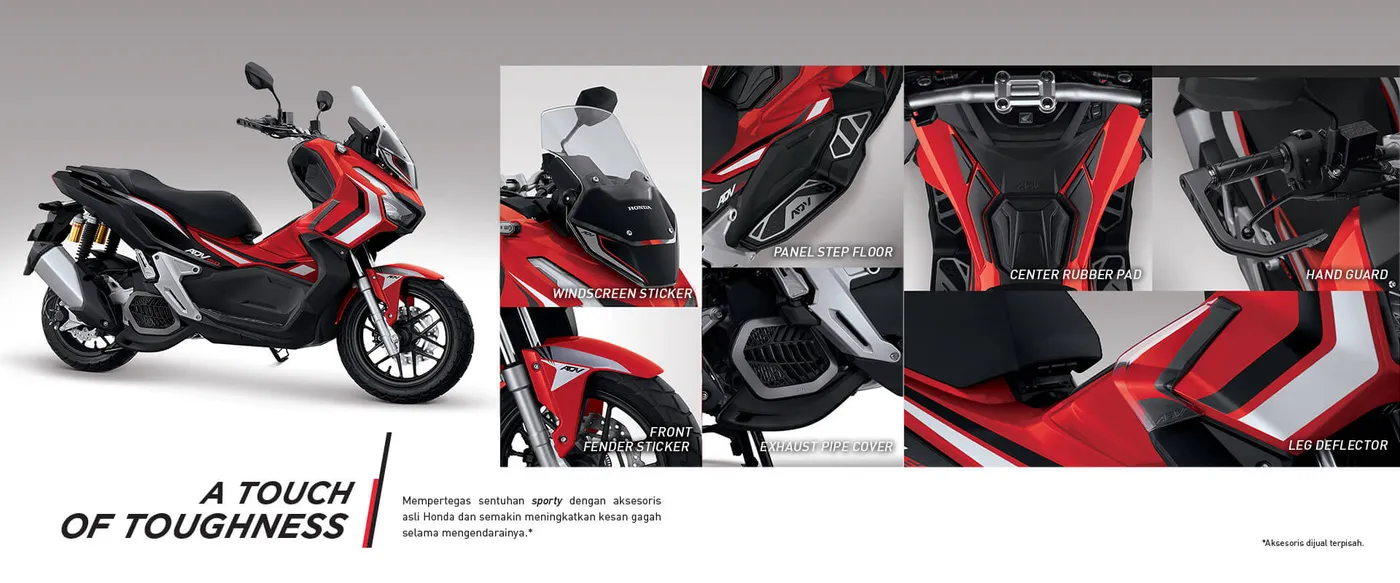 Aksesoris dan Apparel Honda ADV 150