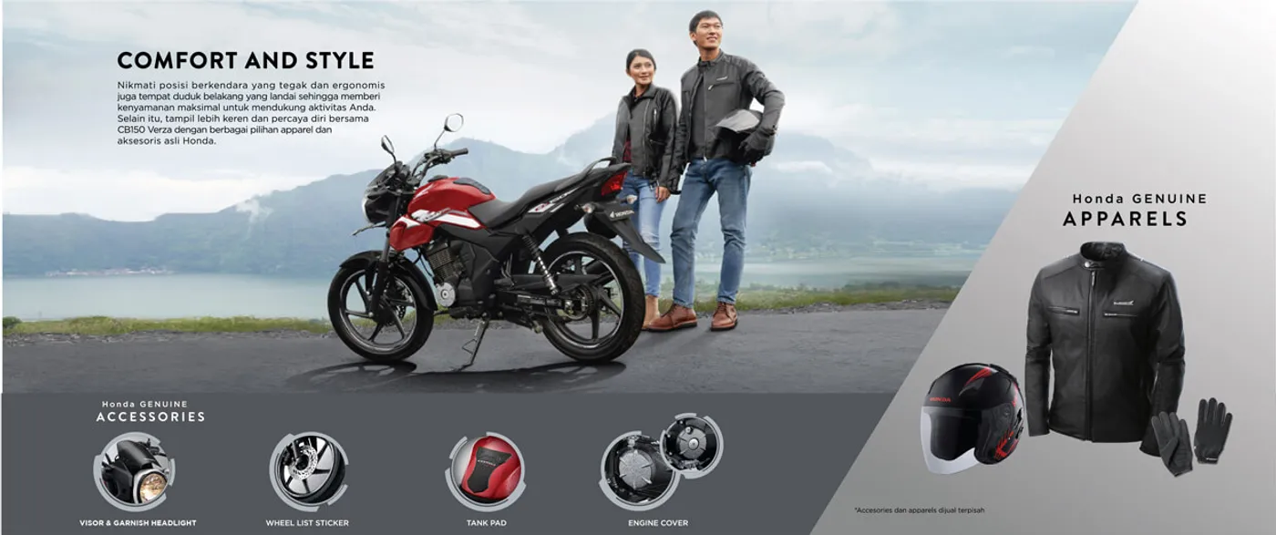 Aksesoris dan Apparel Honda CB150 Verza