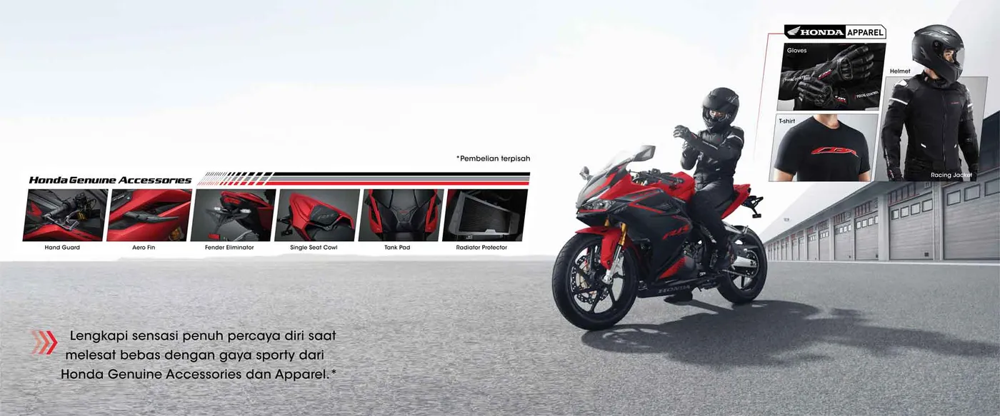Aksesoris dan Apparel Honda CBR250RR