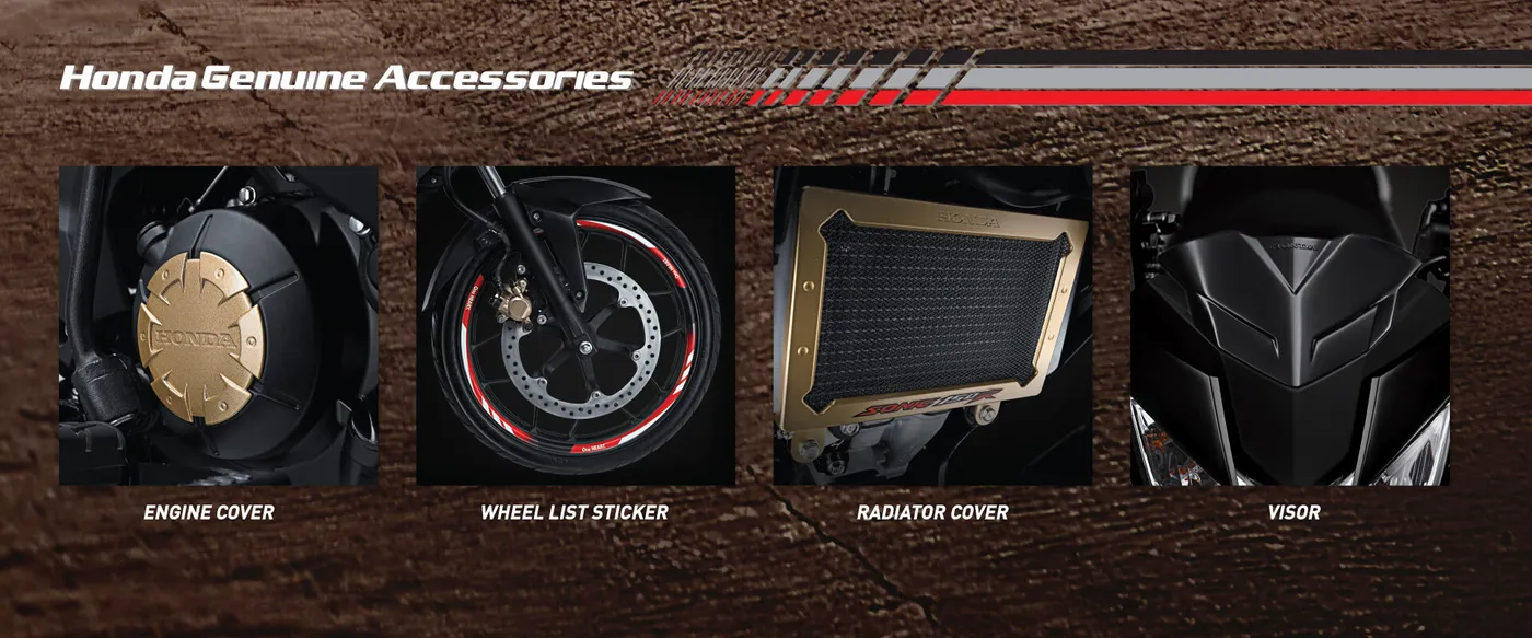 Aksesoris dan Apparel Honda Sonic 150 R