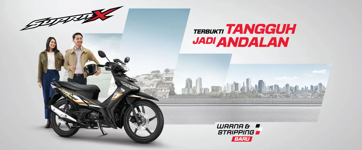 Banner Supra X 125 FI Laksana Motor Honda Purwodadi