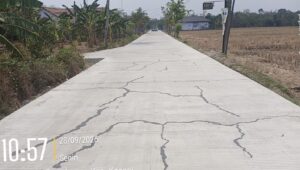 Jalan Beton di Kesesi Baru Rampung Sudah Retak, LAPPAS-RI Pertanyakan Mutu, Papan Proyek hingga Mekanisme Pengadaan