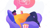 Physical inactivity vector concept metaphor